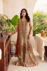 3-PC Unstitched Embroidered Shirt & Formal Chiffon Dupatta DJ4-02